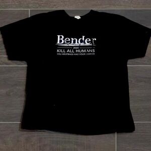 XL men's bender vintage retro Futurama old school skater T-shirt